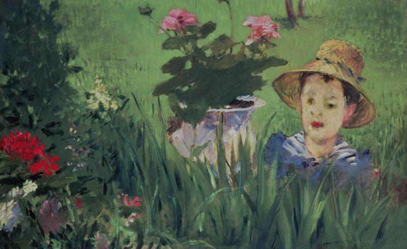 Edouard Manet Boy in Flowers France oil painting art
